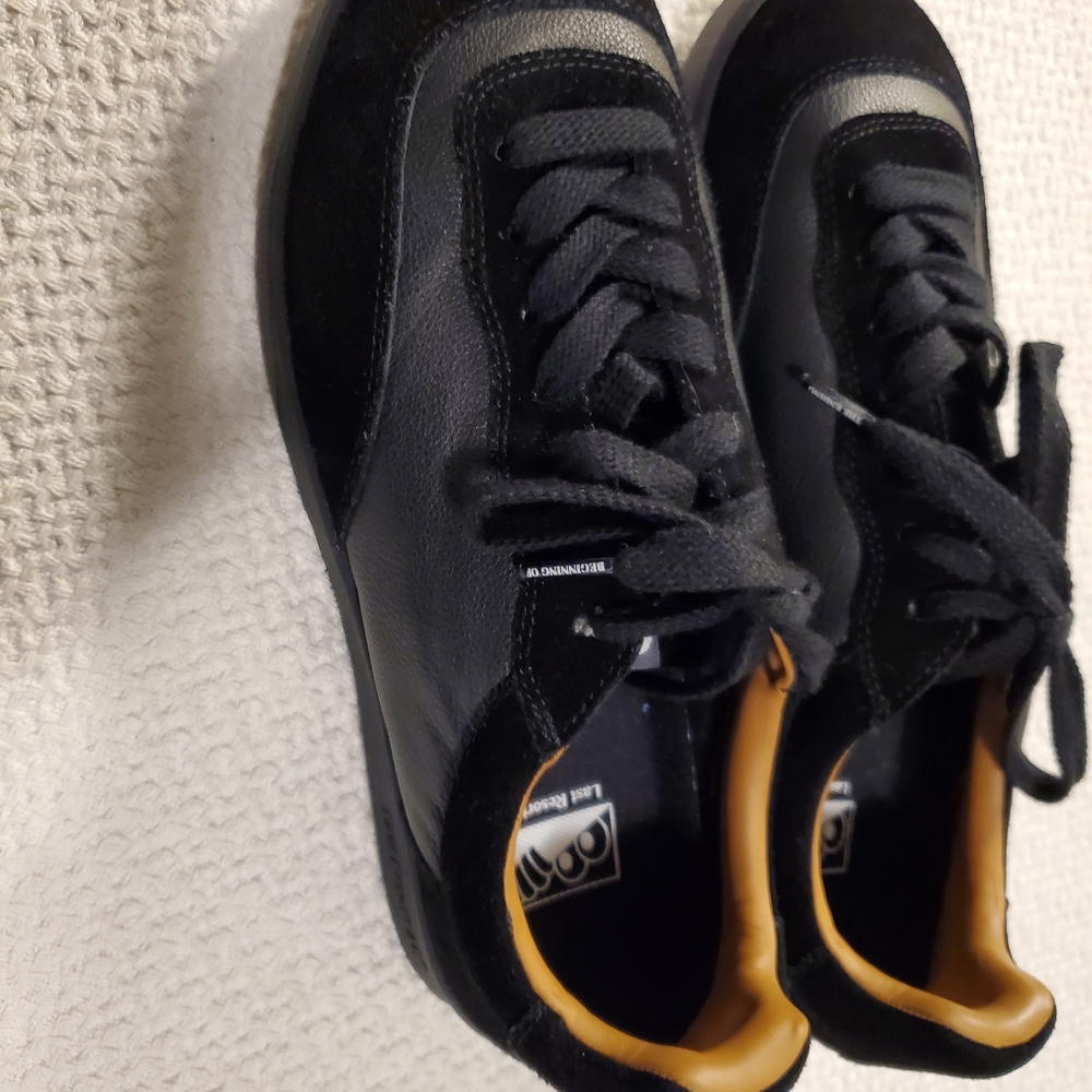 Black Leather Men's Last resort AB skateboard shoes size 9